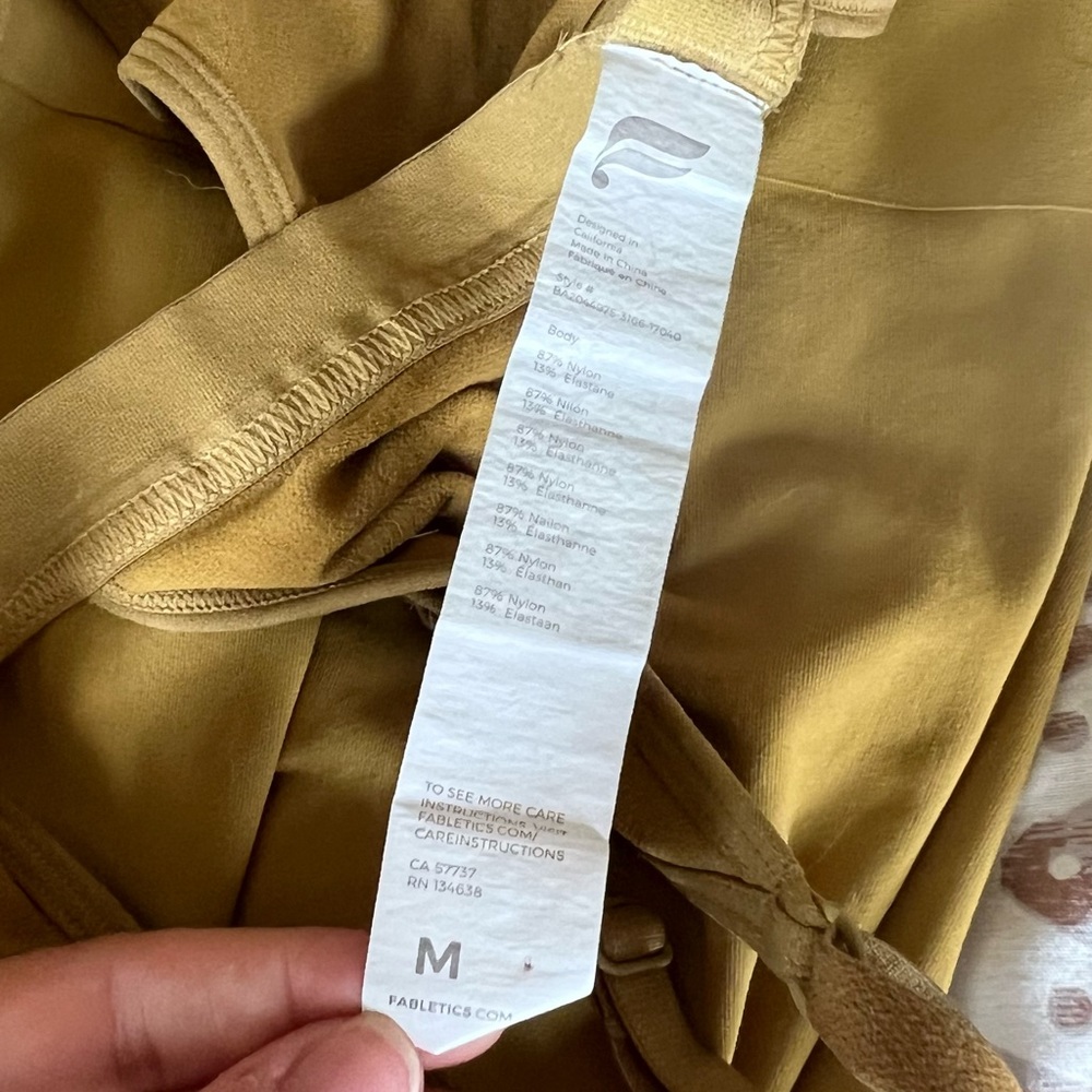 Mustard Yellow Pureluxe Fabletics Set - Picture 2 of 6